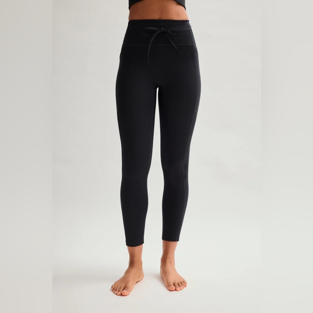 Black Compressive Drawstring Pocket Legging by girlfriend collective